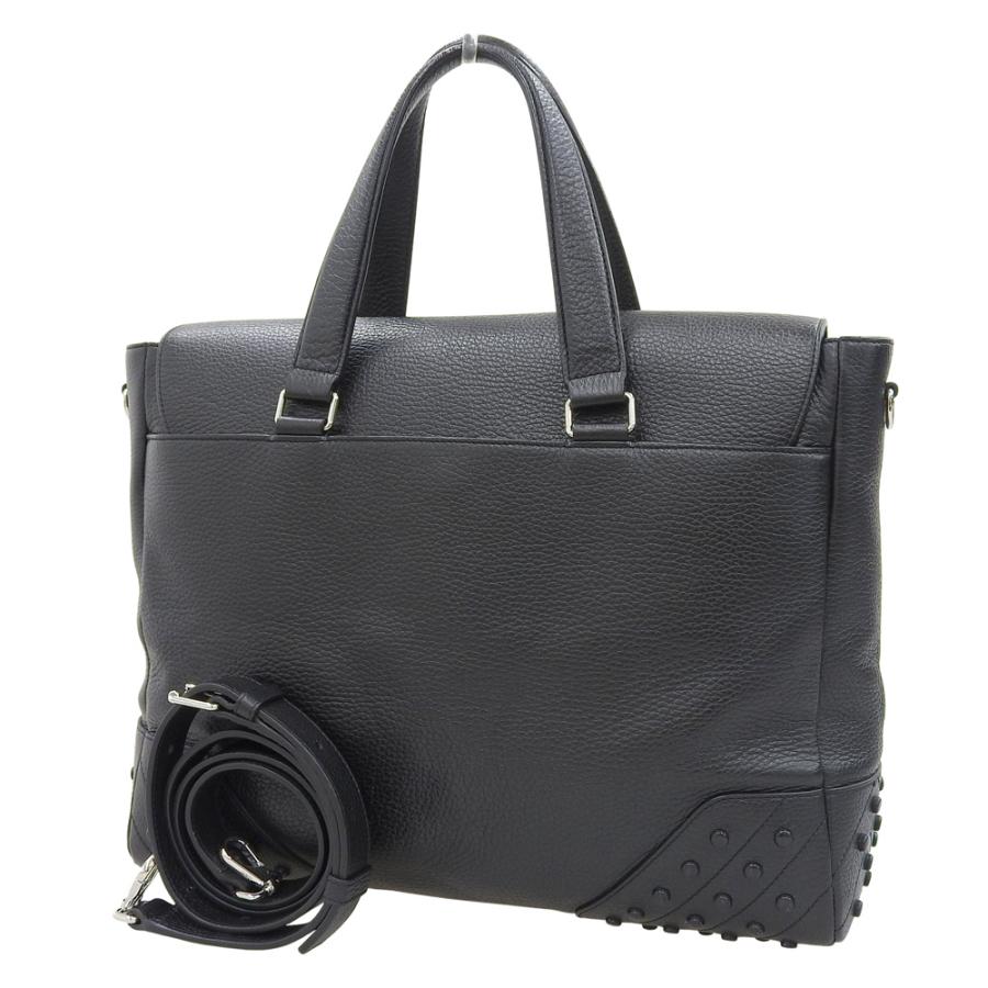 TOD'S トッズ エンベロープ 2WAYバッグ レザー ブラック スタッズ 本物