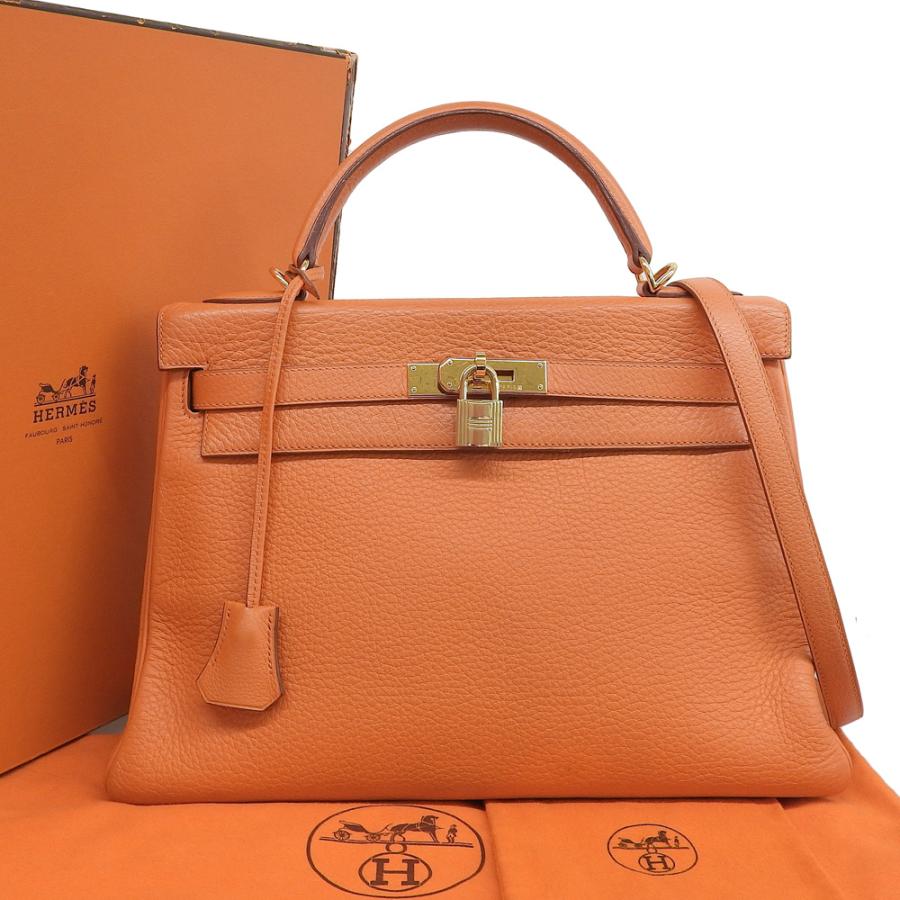 Kelly エルメス HERMES ケリー32 内縫い □F刻印 2WAYバッグ トリヨン 