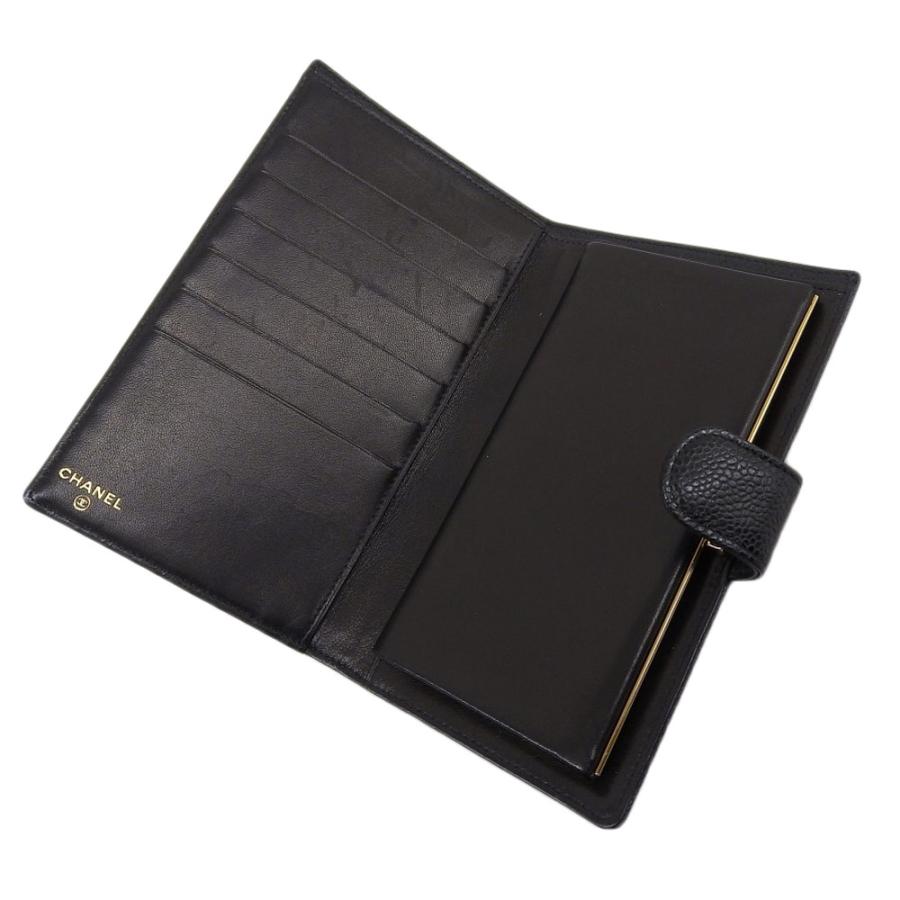 CHANEL　キャビアスキン　ココマーク　がま口　長財布 CHANEL シャネル ココマーク がま口財布 長財布（小銭入れあり