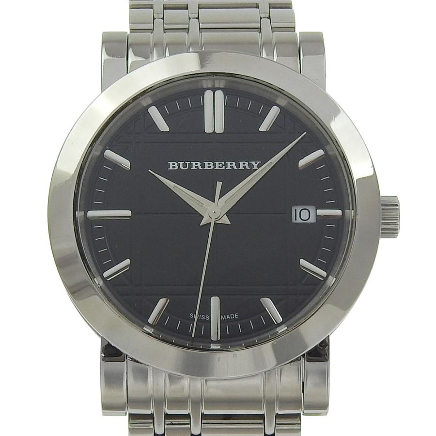 BURBERRY ブラック ステンレス 時計 バーバリー 腕時計 メンズ BU7839 ブラック×ステンレススチール