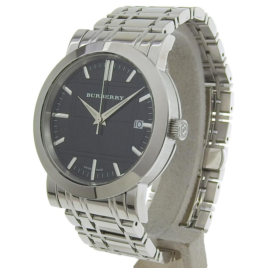 BURBERRY バーバリー デイト BU1364 黒文字盤 SS クォーツ 電池