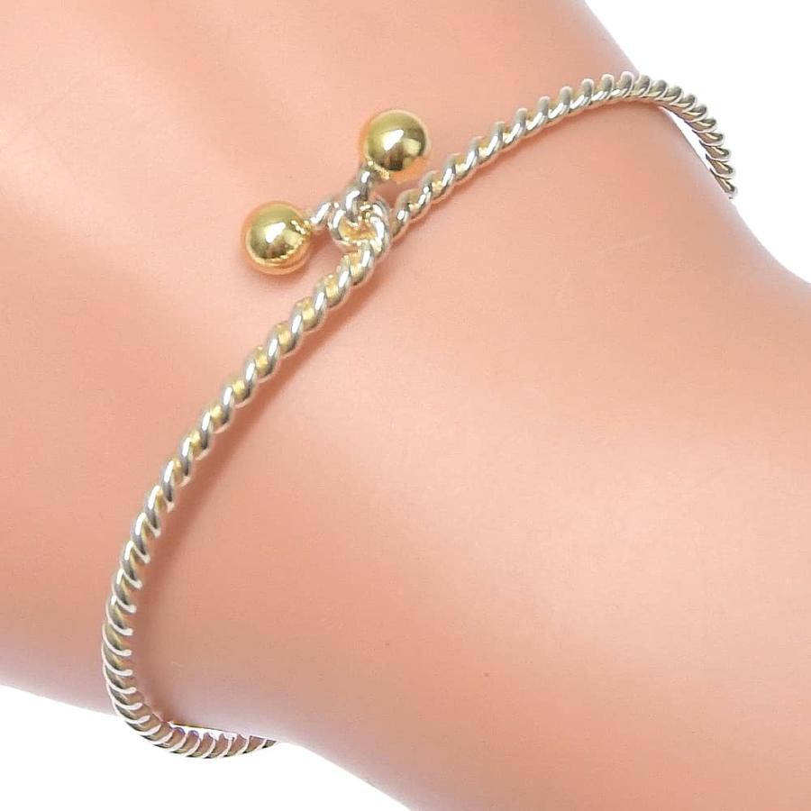 Tiffany&Co バングル TIFFANY&Co. ティファニー Tワイヤー バングル 18金 K18ホワイト