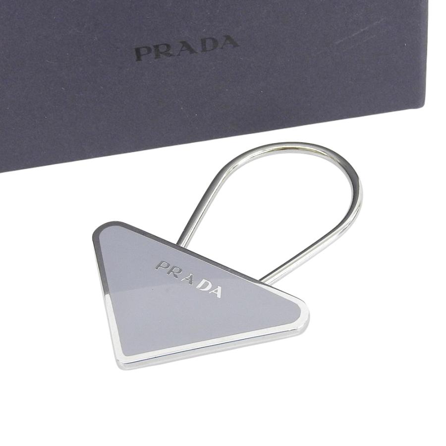 PRADA プラダ キーリング チャー厶 グレー PRADA プラダ キーリング チャー厶 グレー 【公式通販】
