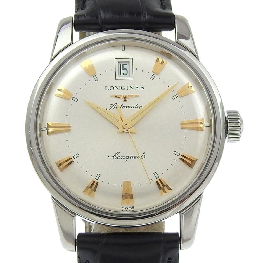 コンクエスト ロンジン LONGINES ヘリテージ L1 611 4 シルバー文字盤