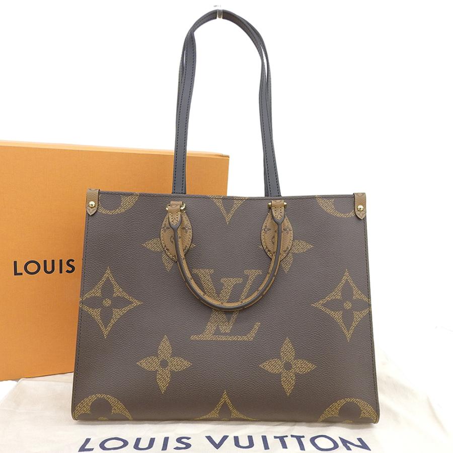 ルイヴィトン LOUIS VUITTON オンザゴー MM モノグラム リバース ジャイアント モノグラム ショルダー 2way M45321 8175 ルイヴィトン トートバッグ モノグラム・リバース ジャイアント