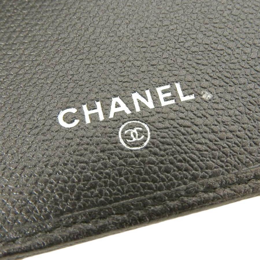 シャネル CHANEL ココマーク ロゴ ココボタン 三つ折財布 レザー