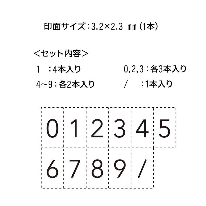 シヤチハタ（Shachihata） ☆シヤチハタ 連結数字スタンプ