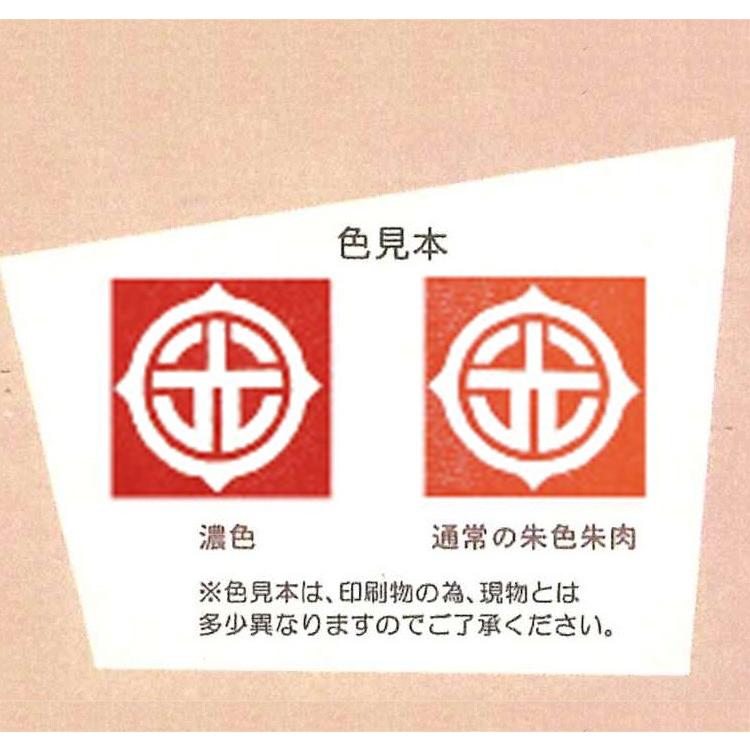 ☆ まるで練り朱肉のような色合い モリヤマ 速乾朱肉 日光印クリア50