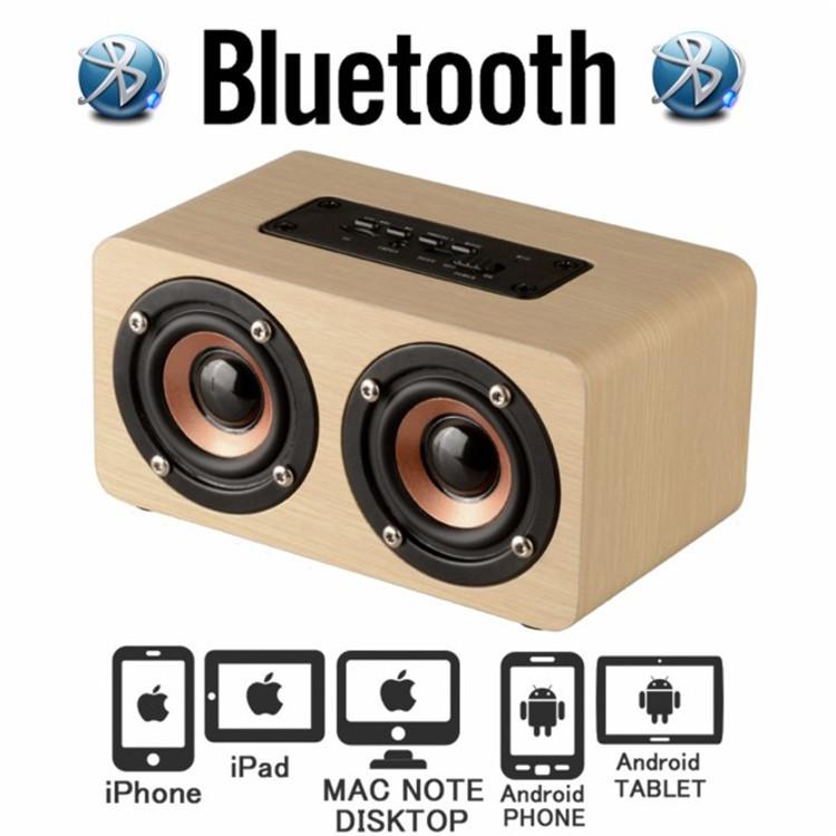 翌日発送 ブルートゥース 送料無料 新品 ウッド スピーカー Bluetooth 木製 木目 クラシック 電話 Min Iphone 屋外 Ipad Ipod 野外 旅行 アウトドア