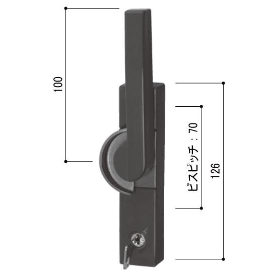 YKK AP YKK窓 ハンドル 交換 純正品 鍵付クレセント 右勝手