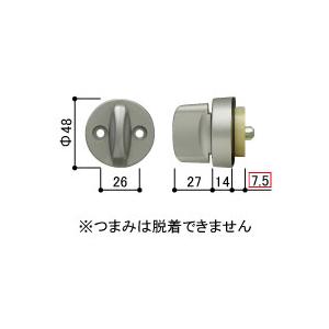 YKK AP YKK 玄関 主錠サムターン MIWA FESP 標準仕様 扉厚33mm〜42mm
