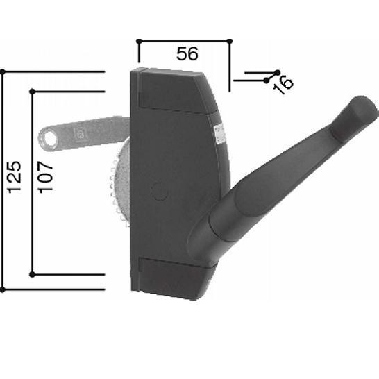 30R45 スムースオペレータ YKK オペレータハンドル（内観右用） HH5K11807 エイピアJ