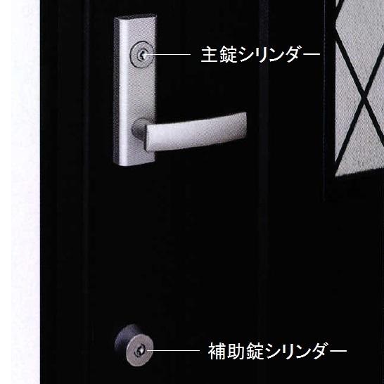 ＹＫＫ　2点購入 YKK 玄関 交換用シリンダーHHJ-0534U9 デュガードプロキオアパートドア
