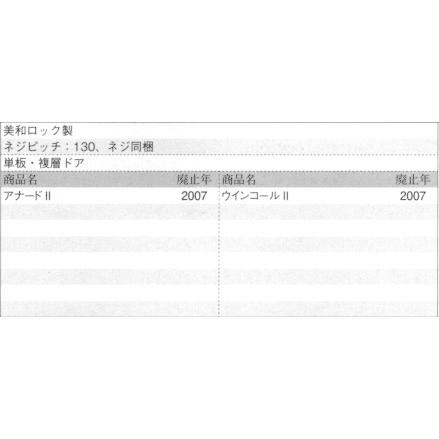 三協立山アルミ 勝手口 レバーハンドル錠 主錠ケース アナードII/ウインコールII WD3992