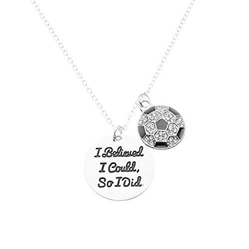 超可爱 レディースアクセサリー アメリカン雑貨 レアな商品を海外より最短で取寄せしています Sportybella サッカーネックレス サッカージュエリー パーフェクトサッカー選手のギフトを 私は だから私はペンダントをしたでし信じ