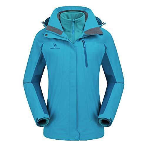 新規購入 Camel Crown レディース 防水スキージャケット 3イン1 ウィンターコート ウィンドブレーカー フリースインナー 雪 雨 ハイキング アウト 海外正規品 Zoetalentsolutions Com