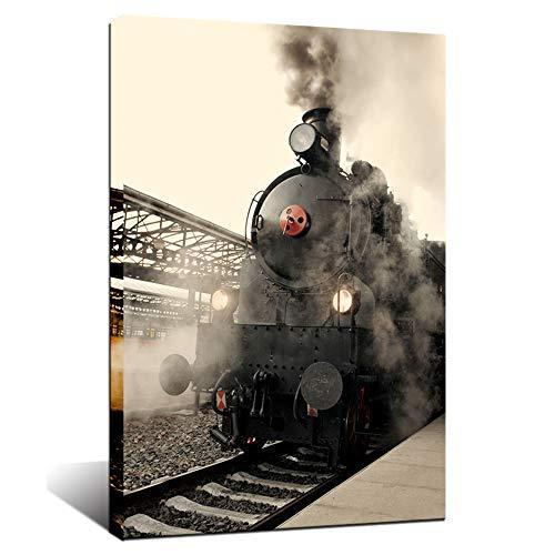 開店祝い Biuteawal キャンバス ウォールアート 機関車 蒸気機関車 写真プリント ポスター キャンバス ビンテージ ベージュ 絵画 アートワーク ギャ Ys 輸入雑貨店 チェッカードフラッグ 通販 Yahoo ショッピング 第1位獲得 Www Lequotidien Mr