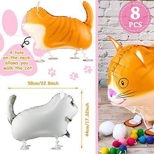 8個 ウォーキングアニマル キャットバルーン アルミホイル アニマル エアウォーカー パーティーデコレーション 猫テーマパーティー用品 ベビーシャワー Ys 輸入雑貨店 チェッカードフラッグ 通販 Yahoo ショッピング