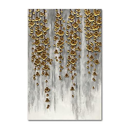 数量は多 Epicler 大規模油絵 キャンバスウォールアート 45 X 30インチ 手描きの金色の花の壁画 抽象的なキャンバスウォールアート 自宅の壁の装飾に Ys 輸入雑貨店 チェッカードフラッグ 通販 Yahoo ショッピング 日本全国送料無料 Blog