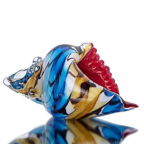 Glass Conch Sea Shell Home Decorations Hand Blown Murano Glass Animal Figur その他ガラス工芸用品