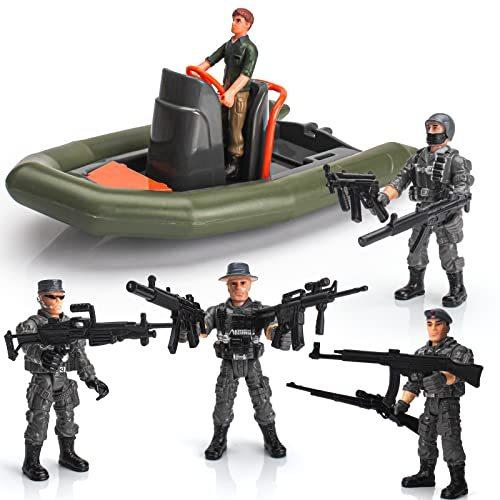 超爆安 開店記念セール 6PCS Plastic Soldiers Action Figures and Airship Toy Accessories Set Soldie makingtaxdigitalnow.com makingtaxdigitalnow.com