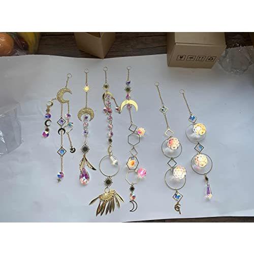 Taomika 6ピース カラフルなクリスタル サンキャッチャー 吊り下げサンキャッチャー チェーンペンダントオーナメント クリスタルボール 窓 ホー サンキャッチャー Www Mantraman Com Mx