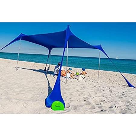 【同梱不可】 海外より出荷【並行輸入品】KAZZARY Beach Sha Outdoor Lightweight UPF50+ Shelter Sun Canopy Up Pop Tent その他テント