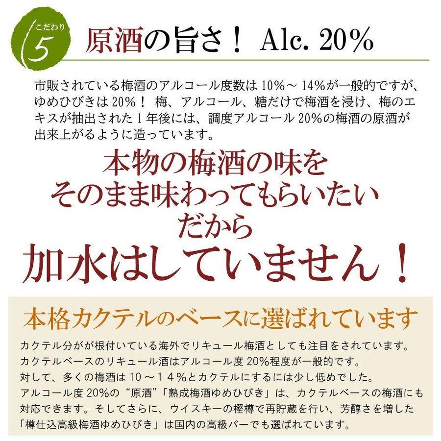 「NHKあさイチで紹介されました！」熟成梅酒 ゆめひびき 720ml 1ケース 12本入 梅酒 鶯宿梅 お得なケース販売  ギフト プレゼント おおやま夢工房公式ショップ｜shop-umehibiki｜09