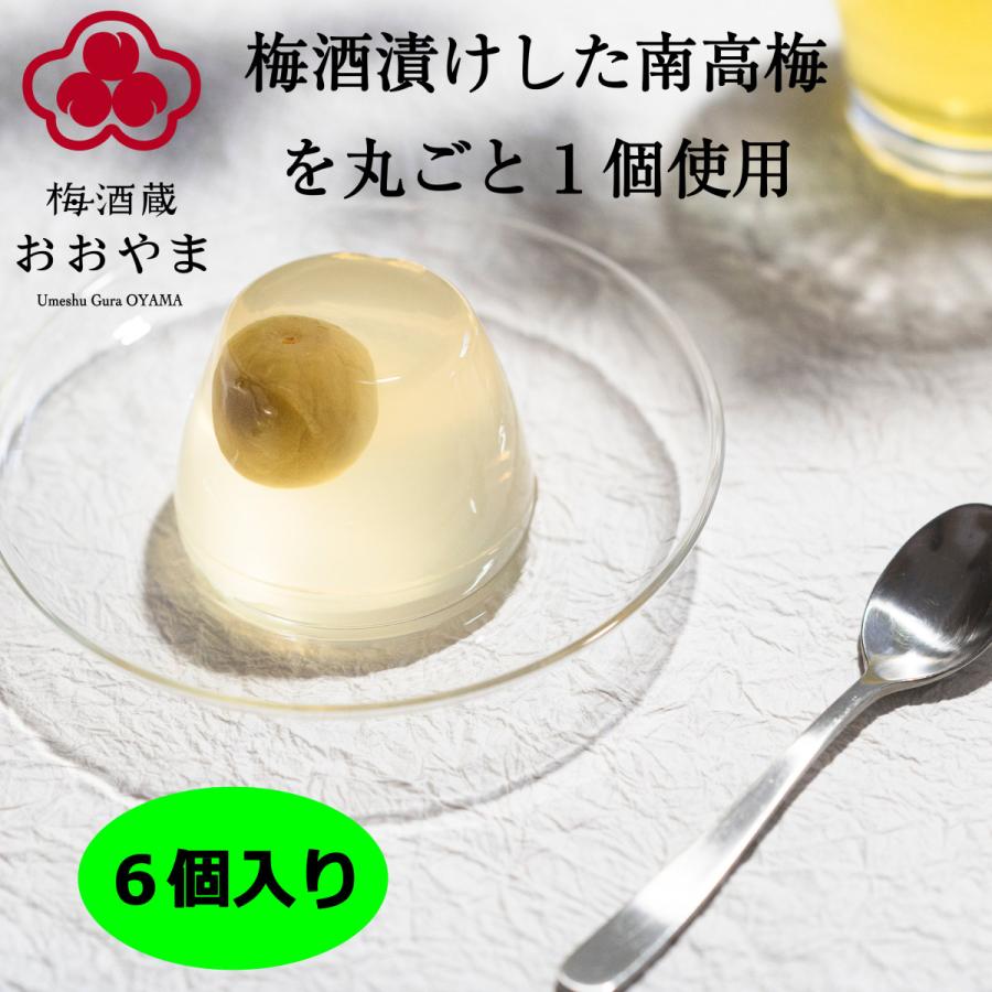 梅酒ゼリー 6個セット ギフト箱入り 梅酒梅の実入り ギフト 0903 梅酒専門蔵おうちで うめひびき 通販 Yahoo ショッピング