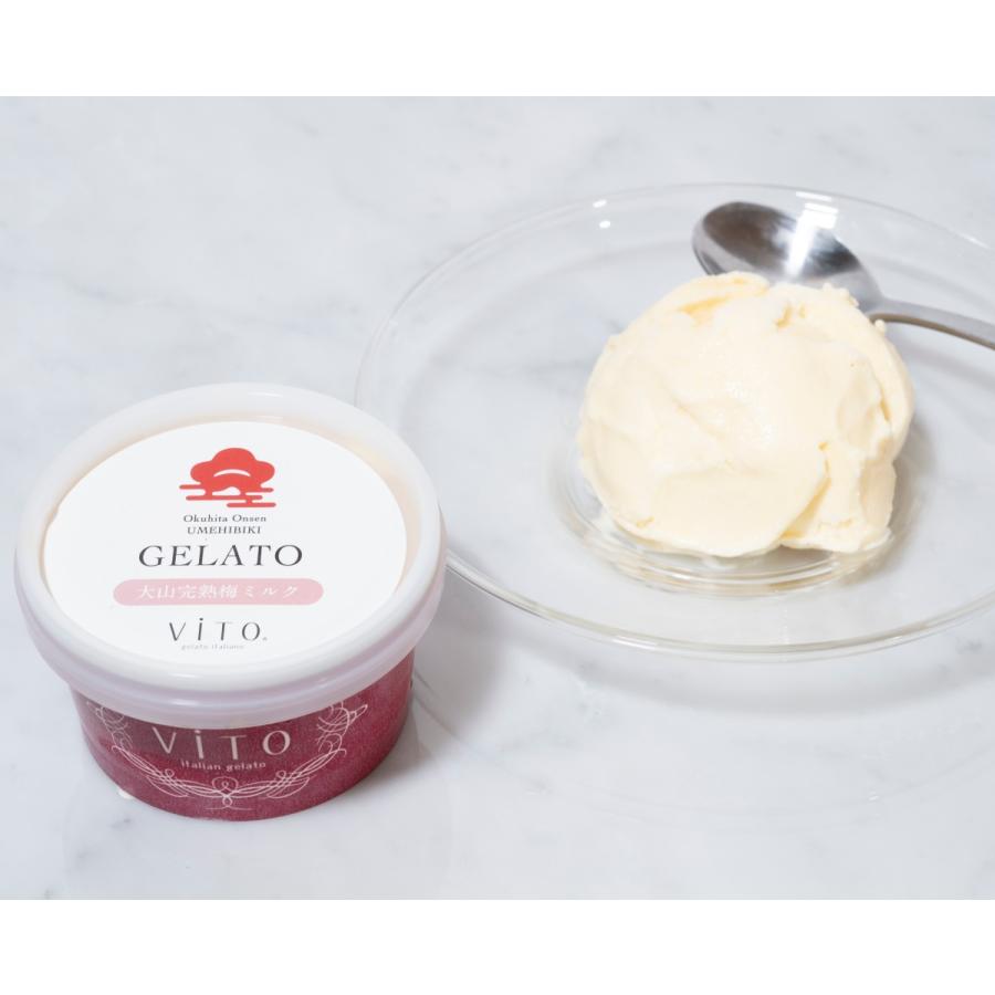 奥日田温泉うめひびき × VITO ジェラート セット 90ml 8個 公式