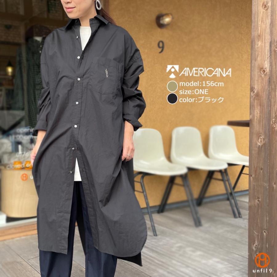 AMERICANA アメリカーナ スリットロングシャツ AL-S-423 レディース 
