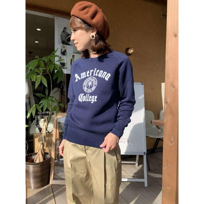 AMERICANA アメリカーナ BRF-286A/2 スーピマ裏毛 RAGLAN CREW SWEAT  