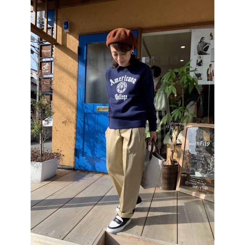 AMERICANA アメリカーナ BRF-286A/2 スーピマ裏毛 RAGLAN CREW SWEAT  