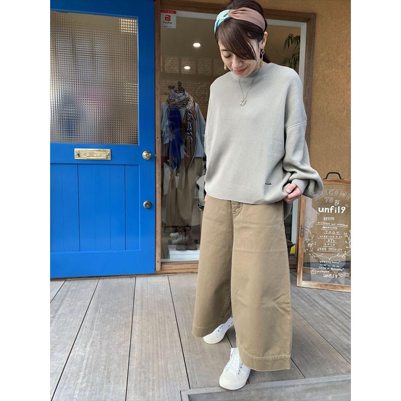 AMERICANA（アメリカーナ） ワッフルワイドクルーネックプルオーバー