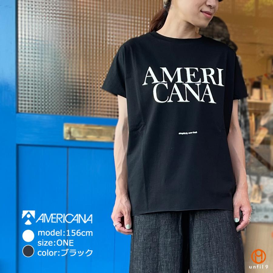 レディース 【AMERICANA/アメリカーナ】 Slit T-Shirt
