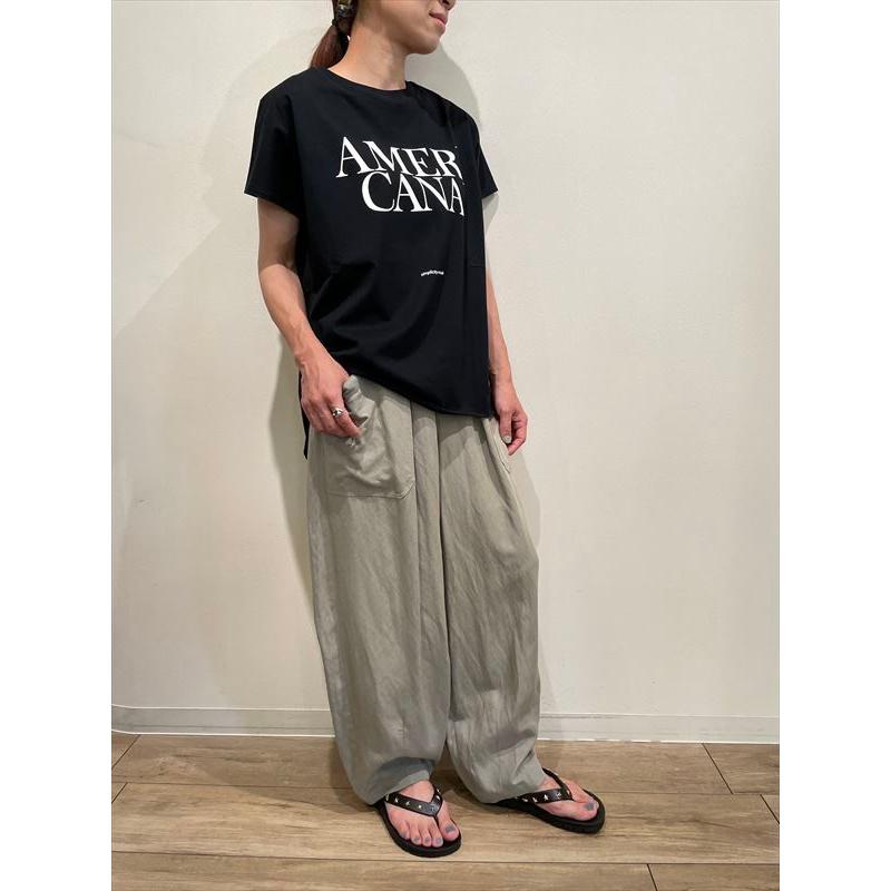レディース 【AMERICANA/アメリカーナ】 Slit T-Shirt