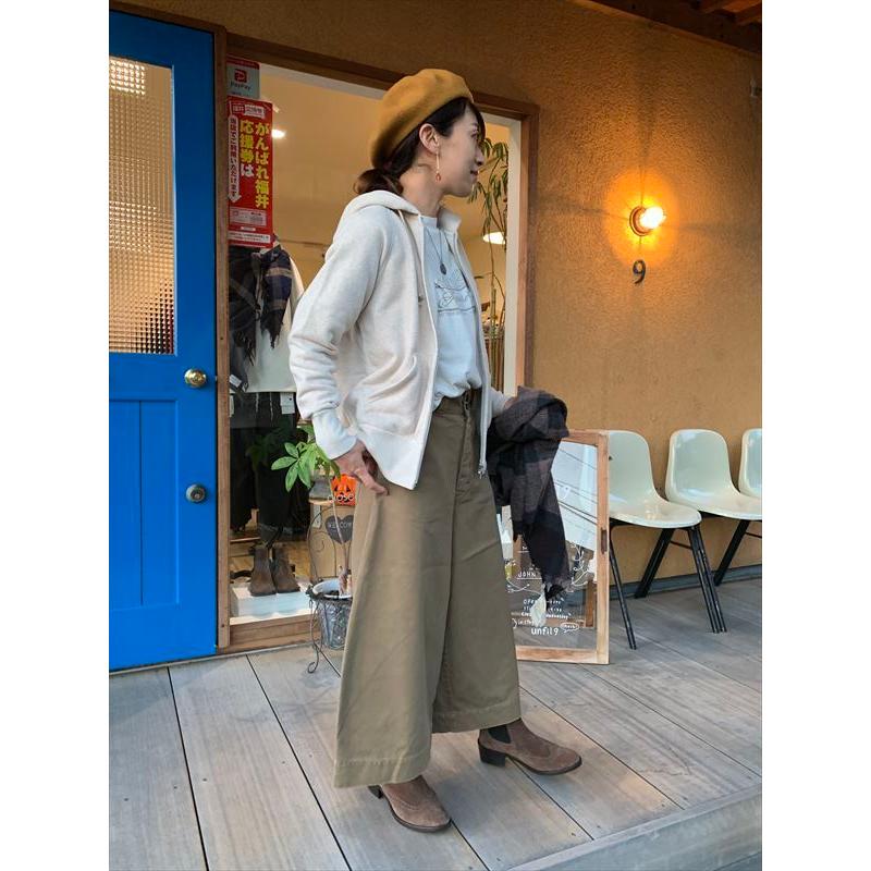 AMERICANA（アメリカーナ） コーマバルキー裏毛ジップアップフード 