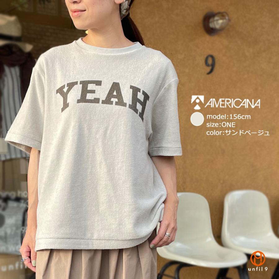 AMERICANA アメリカーナ パイルプリントTシャツ BRF-M-586A/1 : unfil9 