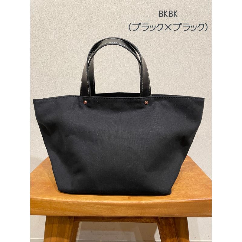 MARINEDAY（マリンデイ） 麻帆布舟型トートバッグ DEEM 栃木レザー 