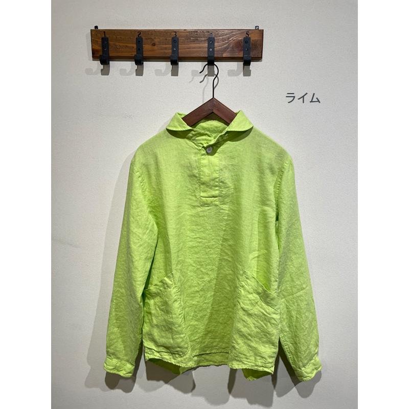 LOLO ロロ 定番プルオーバーリネンシャツ LS-3W3 24SS