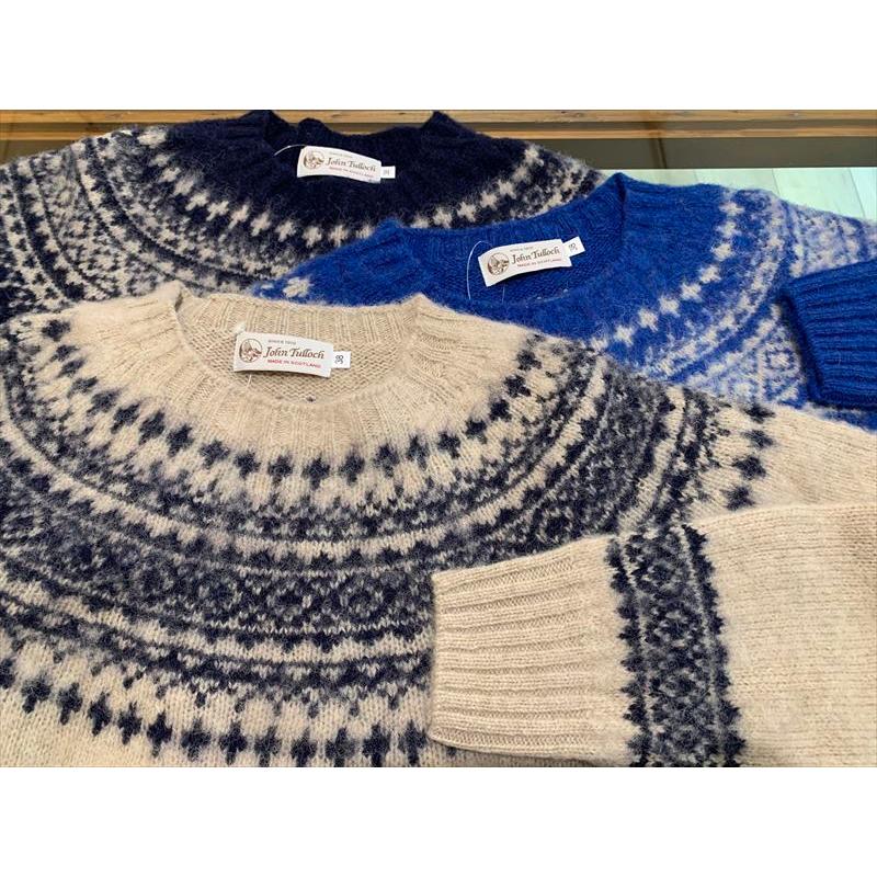 John Tulloch（ジョンタロック） HEAVY BRUSH NORDIC CREW NECK