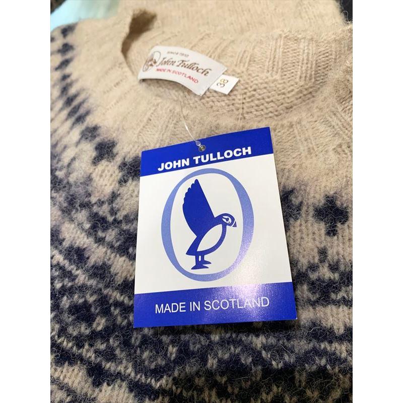 John Tulloch（ジョンタロック） HEAVY BRUSH NORDIC CREW NECK