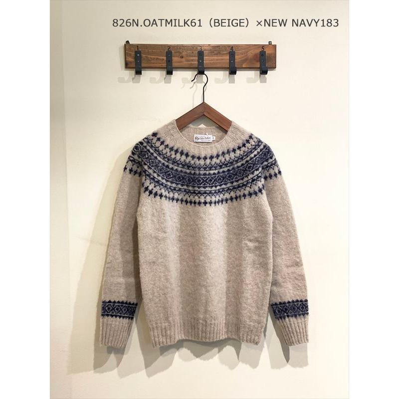John Tulloch（ジョンタロック） HEAVY BRUSH NORDIC CREW NECK
