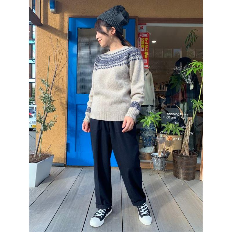 John Tulloch（ジョンタロック） HEAVY BRUSH NORDIC CREW NECK