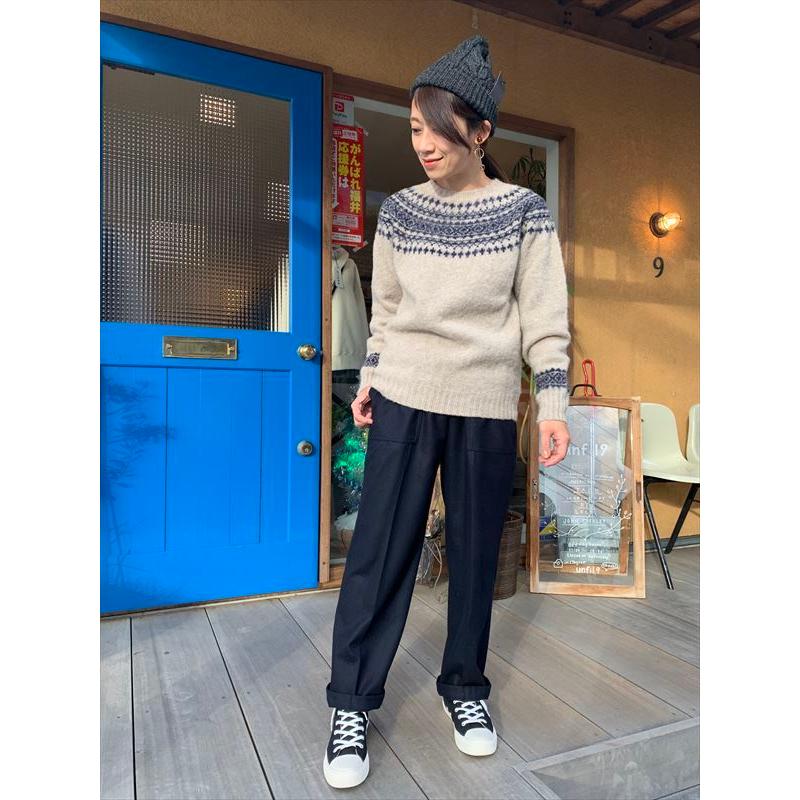 John Tulloch（ジョンタロック） HEAVY BRUSH NORDIC CREW NECK