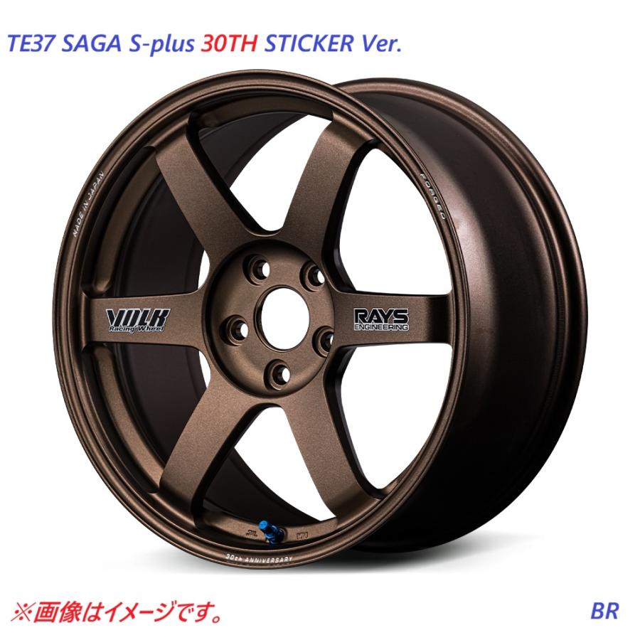 RAYS 【納期要確認】TE37 SAGA S-plus 30TH STICKER Ver. SIZE:9.5J-18 