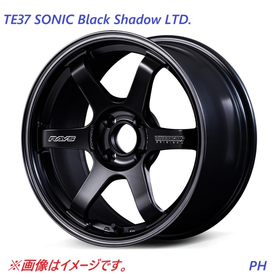 RAYS 【3月末 入荷予定】TE37 SONIC Black Shadow LTD. SIZE:5.5J-15 