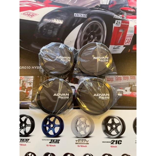 ADVAN 【納期要確認】ADVAN Racing センターキャップ FULL FLAT ダーク