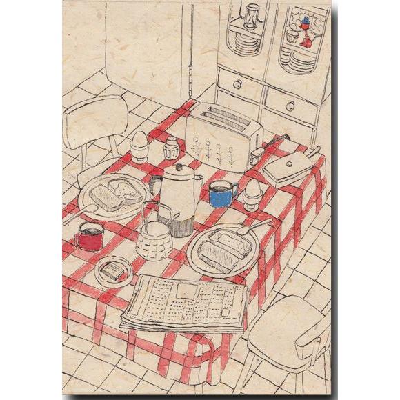 和道楽 ペン画ポストカード 食卓の青春 懐かしい絵葉書 16 7003 ポストカードと和雑貨の和道楽 通販 Yahoo ショッピング