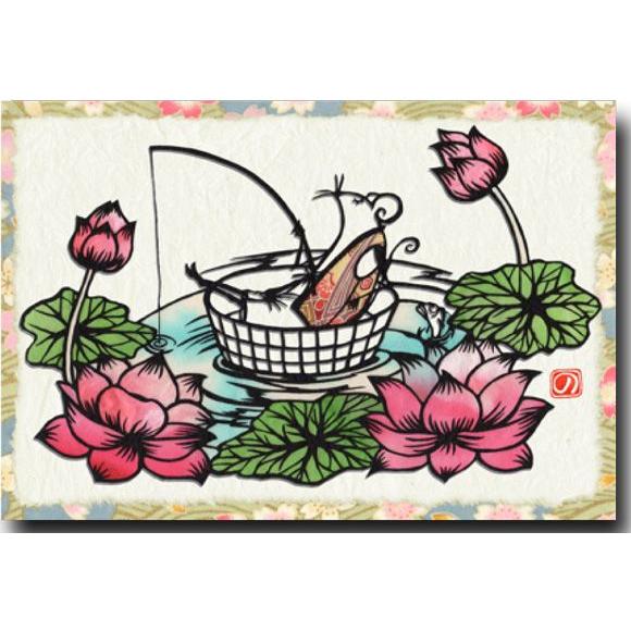 和道楽 切り絵 ちぎり絵 貼り絵ポストカード ねずみ 17 8001 ポストカードと和雑貨の和道楽 通販 Yahoo ショッピング